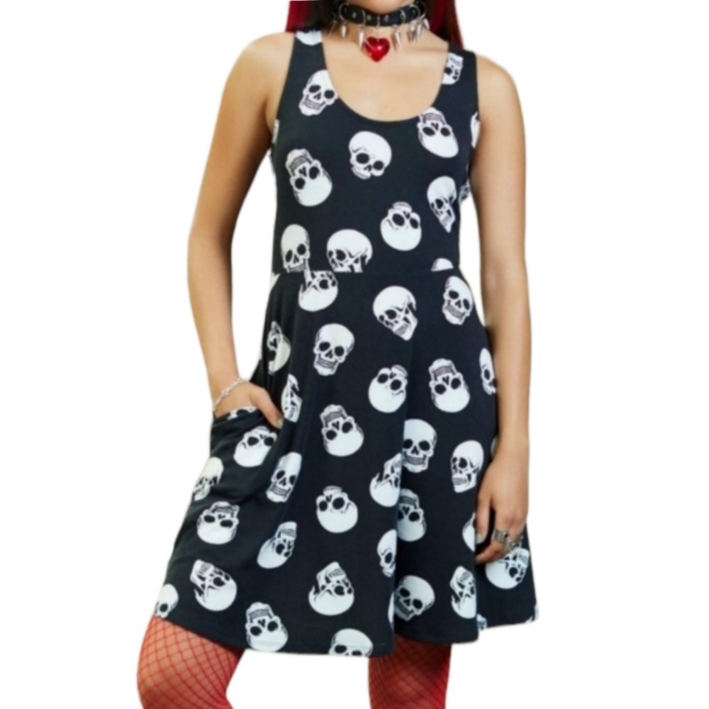 Hot Topic Skull Tank Dress